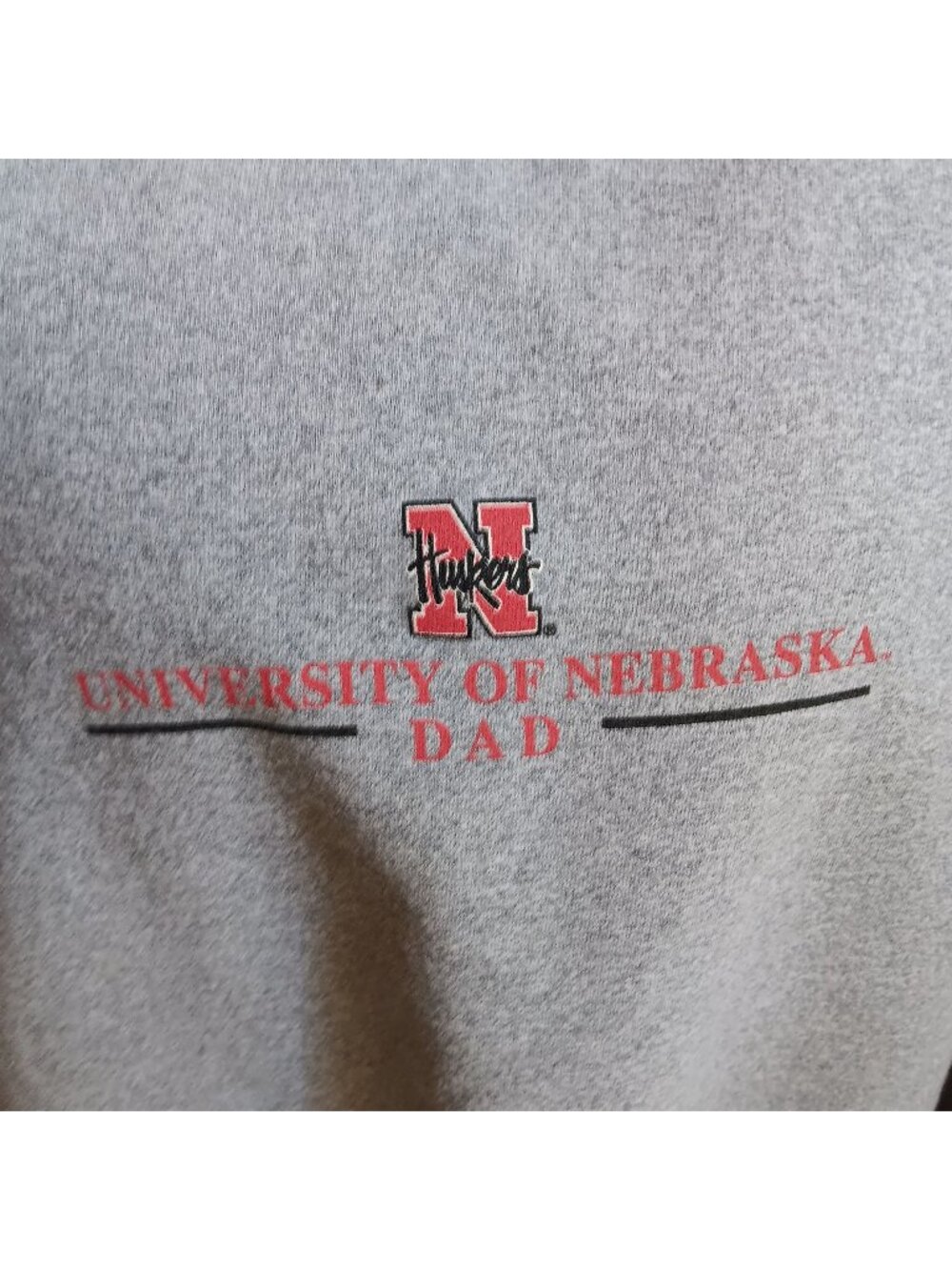 XL Vintage Sweatshirt Nebraska Huskers Big Red Men's Dad University Sweatshirt